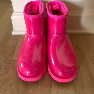 Taffy Pink Ugg Classic Clear Mini Boot